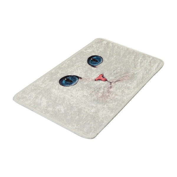 Kremno bela kopalniška preproga 40x60 cm Blue Eyes – Foutastic