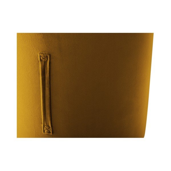 Oranžen puf Mazzini Sofas Fiore, ⌀ 40 cm-image-3