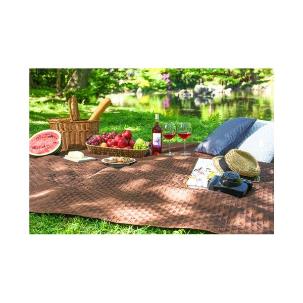 Rjavo posteljno pregrinjalo iz mikrovlaken AmeliaHome Adam, 240 x 260 cm-image-2