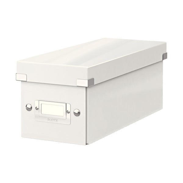 Bela kartonasta škatla za shranjevanje s pokrovom 14x35x14 cm Click&Store – Leitz