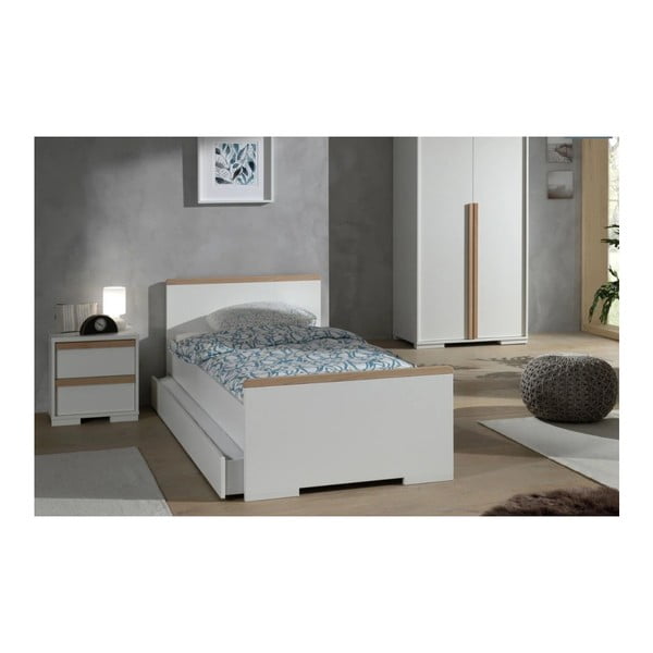 Bela otroška nočna omarica London – Vipack-image-2