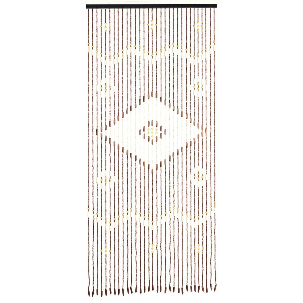 Bambusova zavesa za vrata v naravni barvi 90x200 cm Rhombus