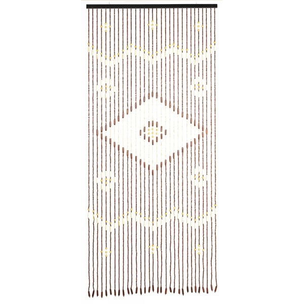 Bambusova zavesa za vrata v naravni barvi 90x200 cm Rhombus – Maximex