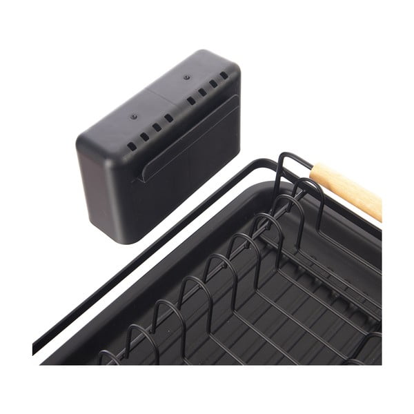 Črn kovinski odcejalnik posode 43x23,5 cm Radka – Orion-image-4