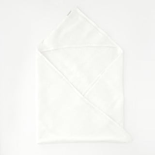 Otroška bela lanena brisača Linen Tales Waffle, 70 x 70 cm