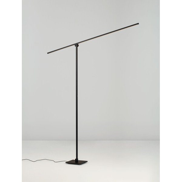 Mat črna kovinska LED stoječa svetilka z upogljivo konstrukcijo/zatemnitvena (višina 144 cm) Tenso – Nova Luce-image-3