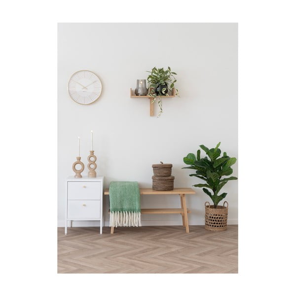 Zelena odeja iz mešanice volne 130x170 cm Carmel – House Nordic-image-2