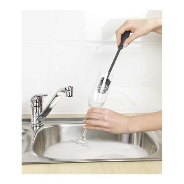 Silikonska ščetka za pomivanje posode Wenko Brush, dolžina 25 cm-image-1