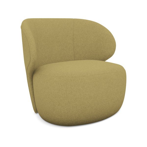 Gorčično rumen fotelj Kama – Makamii