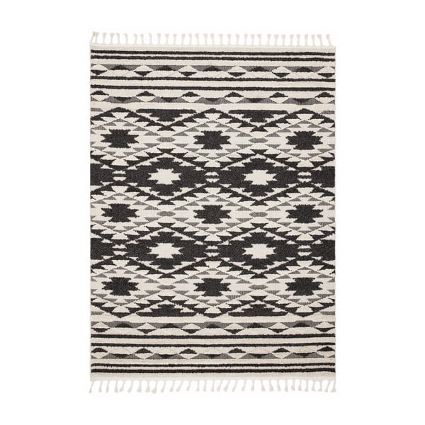 Črno-bela preproga Asiatic Carpets Taza, 200 x 290 cm