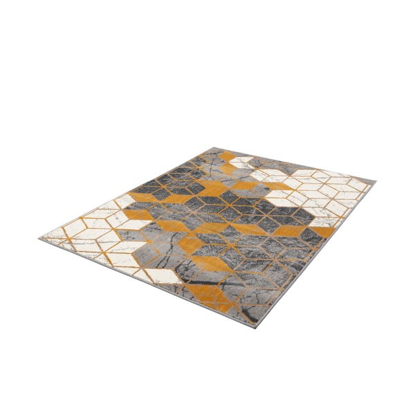 Oker rumena/siva preproga 80x150 cm Soft – FD-image-4