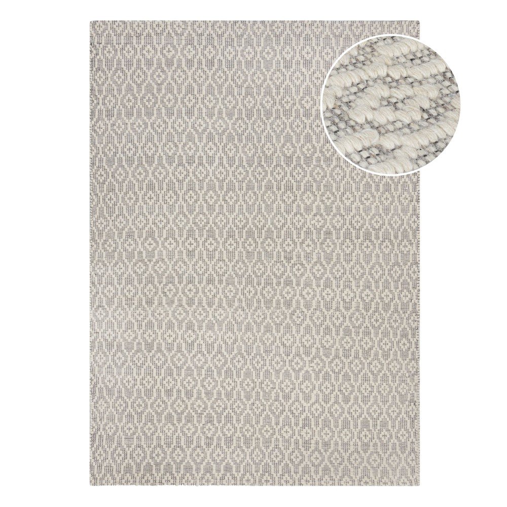 Sivo-bež volnena preproga Flair Rugs Dream, 120 x 170 cm