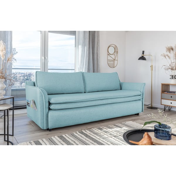 Svetlo moder raztegljiv kavč Miuform Charming Charlie-image-4