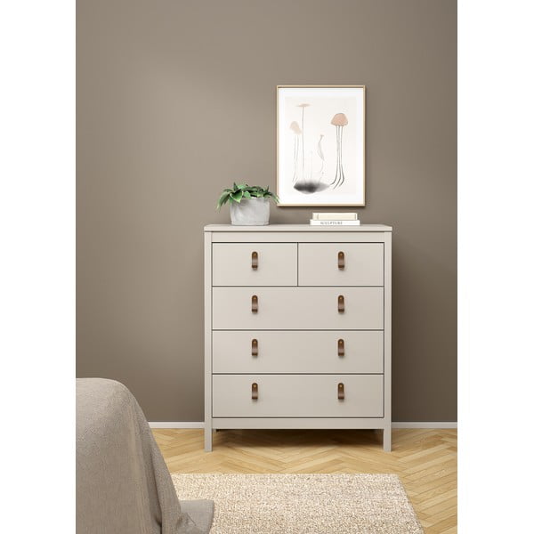 Sivo-bež komoda 82x99x38 cm Madrid – Tvilum-image-4