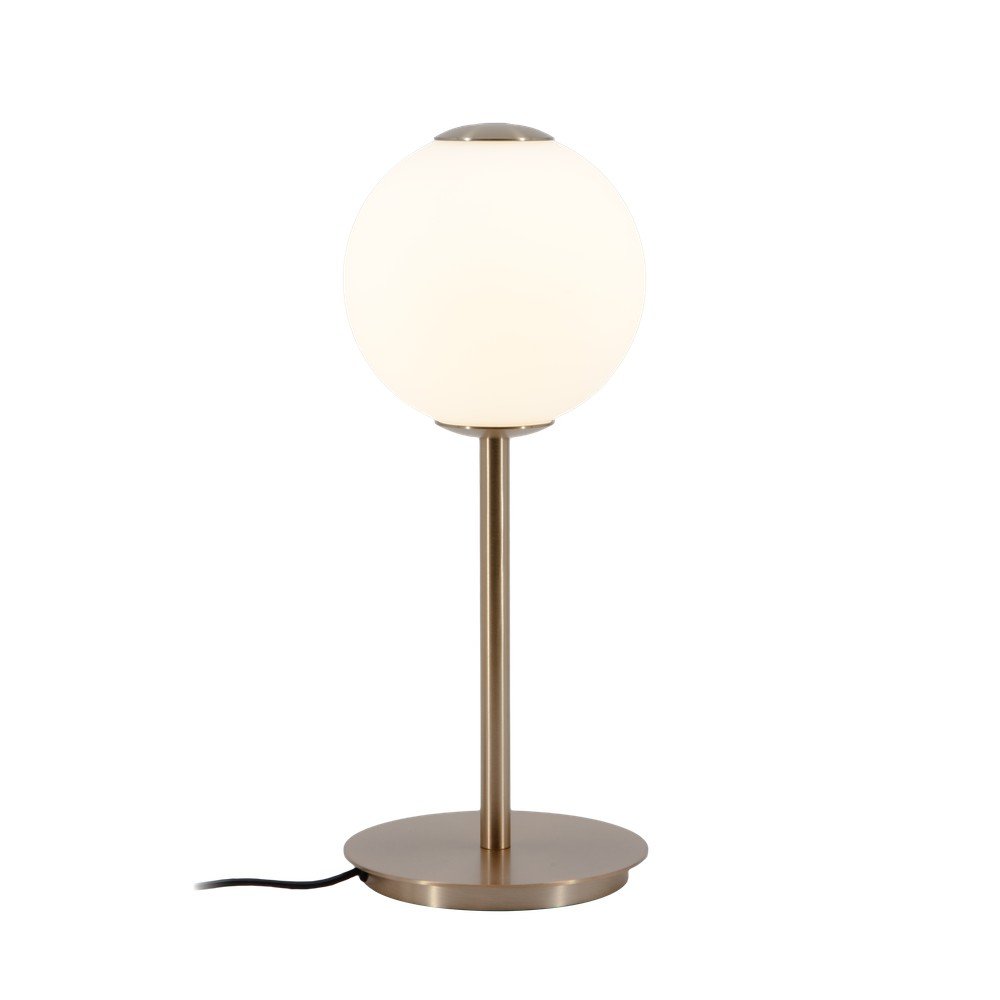 Medeninasta kovinska LED zatemnitvena namizna svetilka s steklenim senčilom (višina 37 cm) Audrey Table
