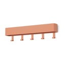 Rožnato-oranžen kovinski stenski obešalnik s polico Dax Play – Spinder Design
