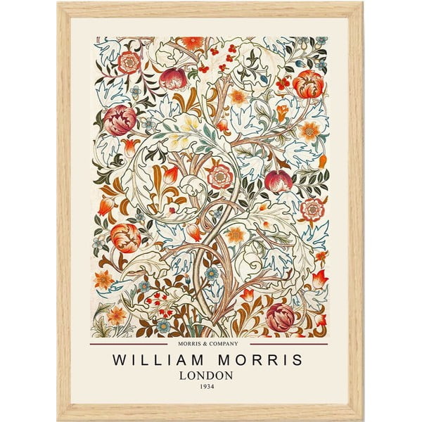 Plakat z okvirjem 35x45 cm William Morris – Wallity