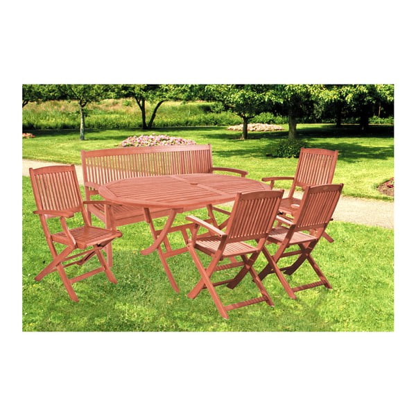 Vrtna klop-trosed  iz evkaliptusovega lesa Garden Pleasure Stockholm-image-3