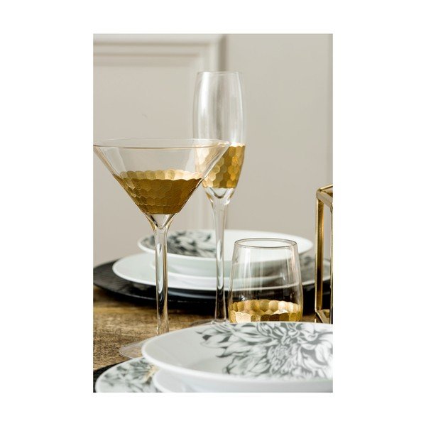 Komplet 4 kozarcev za penino iz ročno pihanega stekla Premier Housewares Deco, 2,1 dl-image-4