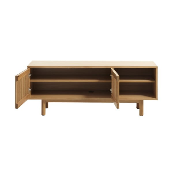 TV omarica v hrastovem dekorju 143x55 cm Tiber – Unique Furniture-image-3