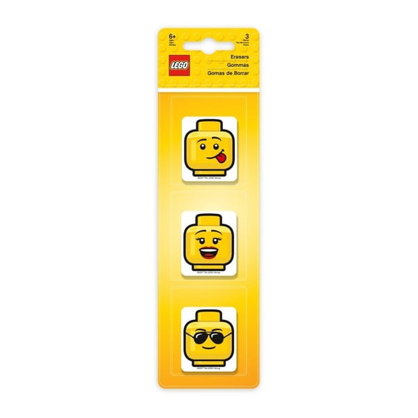 Komplet 3 radirk LEGO® Iconic