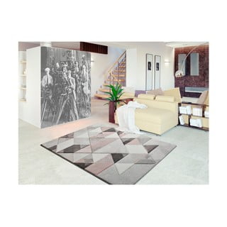 Sivo-roza preproga Universal Pinky Dugaro, 80 x 150 cm