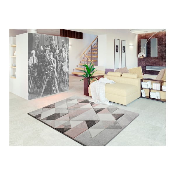 Sivo-roza preproga Universal Pinky Dugaro, 80 x 150 cm-image-1