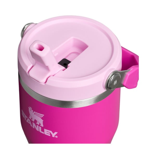 Rožnata termovka iz nerjavečega jekla 600 ml IceFlow™ Flip Straw 2.0 Tumbler Violet Blossom – Stanley-image-1