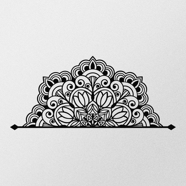 Kovinska stenska dekoracija 160x70 cm Mandala – Wallity-image-4