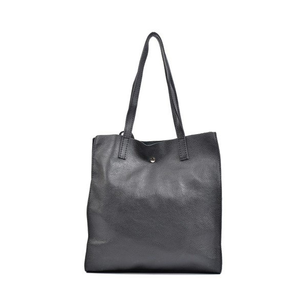 Črno usnje Isabella Rhea Tote Bag-image-1