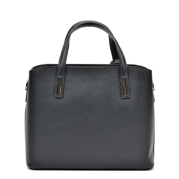 Črna usnjena torbica Sofia Cardoni Lacy-image-1