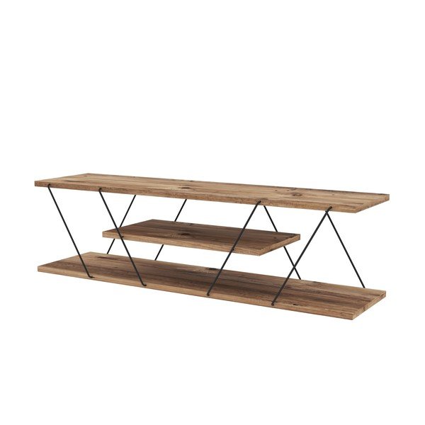 TV omarica v orehovem dekorju v naravni barvi 120x33 cm Canaz – Kalune Design-image-2
