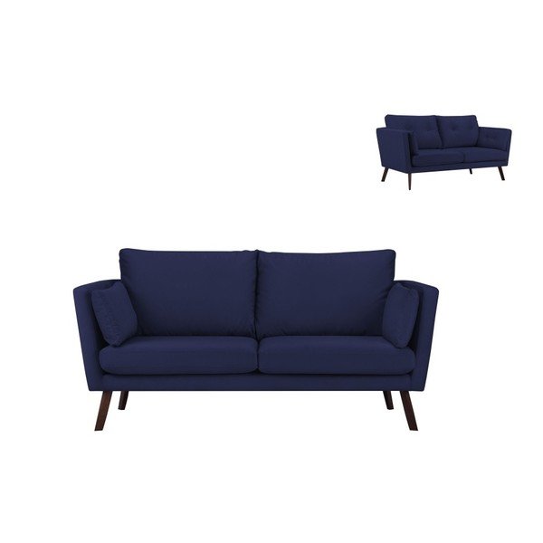 Mornarsko modra 3-sedežna zofa Mazzini Sofas Elena-image-1