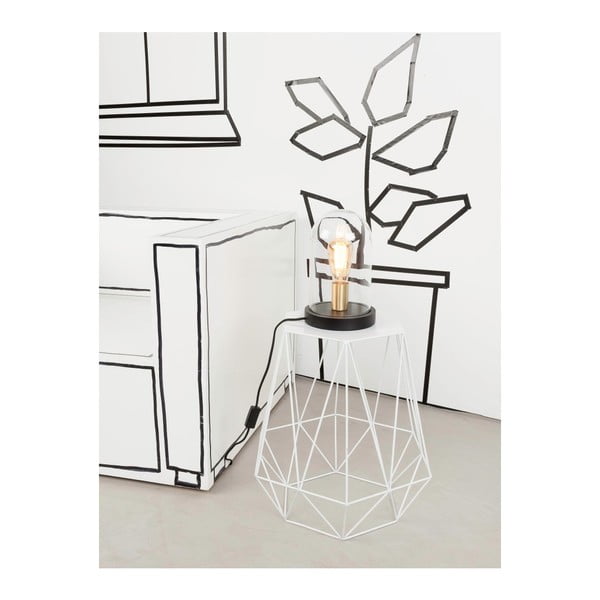 Črna namizna svetilka s steklenim senčnikom (višina 30 cm) Seattle – it's about RoMi-image-3