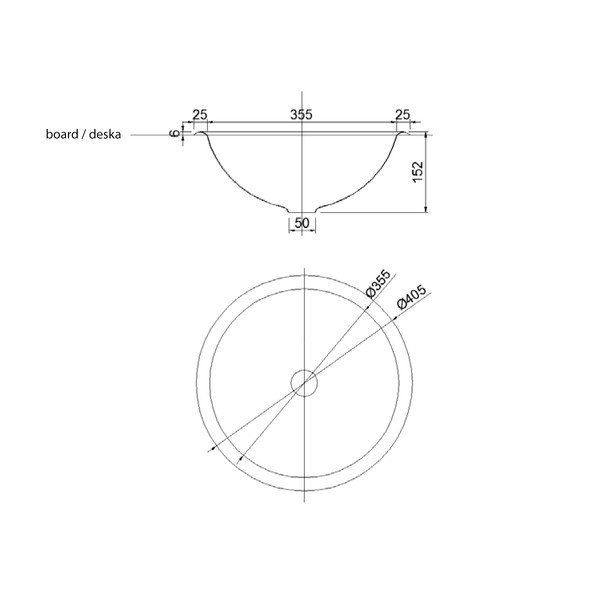 Okrogel umivalnik iz nerjavečega jekla v srebrni barvi ø 40,5 cm – Sapho-image-2