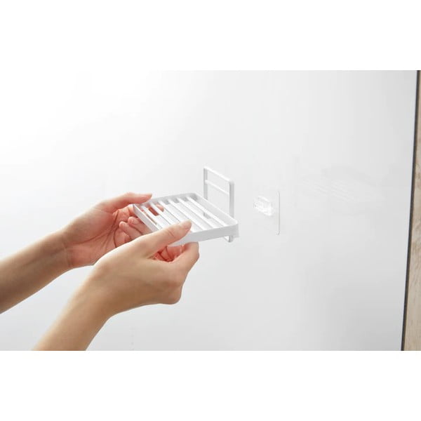 Bel kovinski podstavek za milo z namestitvijo brez vrtanja Film Hook – YAMAZAKI-image-2