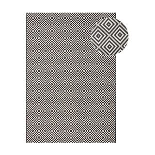 Črno-bela zunanja preproga NORTHRUGS Karo, 140 x 200 cm