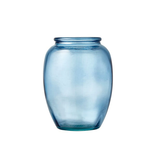 Vaza iz modrega stekla Bitz Kusintha, ø 10 cm