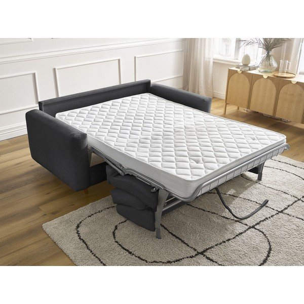 Črna raztegljiva sedežna garnitura za spanje 200 cm Cocoone – Bobochic Paris-image-1