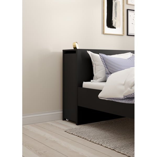 Črno vzglavje 165x80 cm Naia – Tvilum-image-1