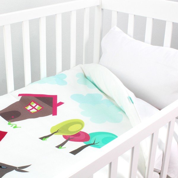 Otroška bombažna posteljnina Mr. Fox Grandma, 100 x 120 cm-image-1