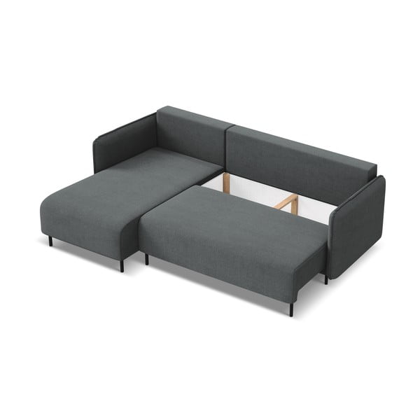 Temno siva raztegljiva/s prostorom za shranjevanje kotna sedežna garnitura (levi kot) Luana – Makamii-image-4