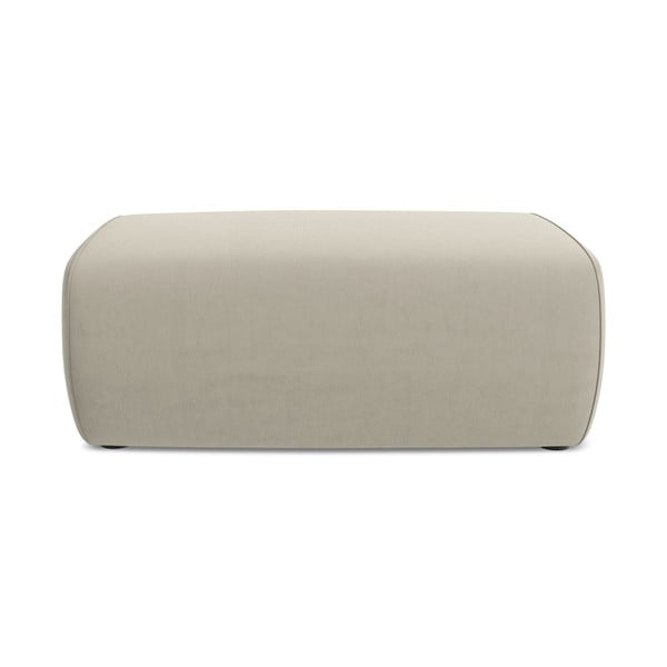 Bež žameten tabure Kapua – Makamii