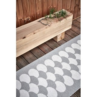 Kremno bel zunanji in notranji tekač 70x150 cm Poppy Linen – Pappelina