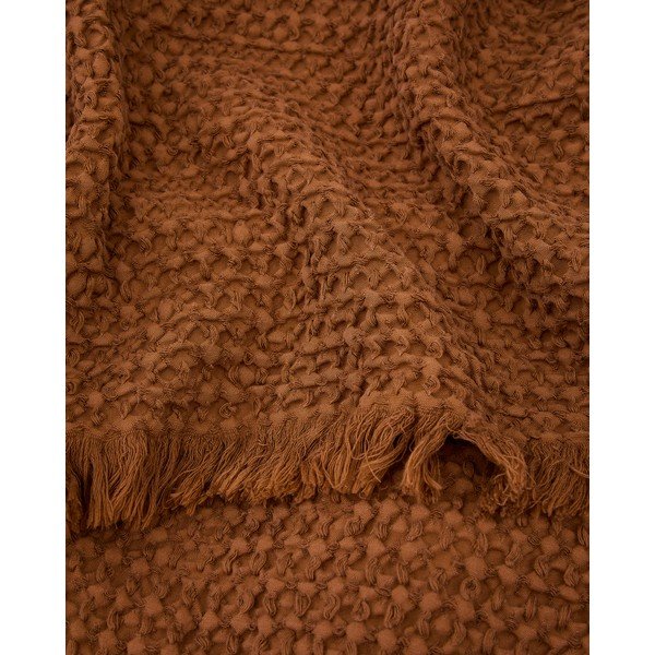Rjava odeja 130x170 cm Nulina – Kave Home-image-4