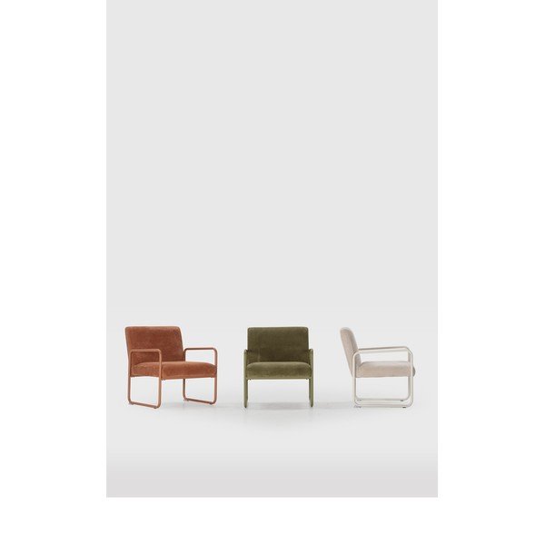 Bež fotelj iz šenilje Vince – MOME-image-1