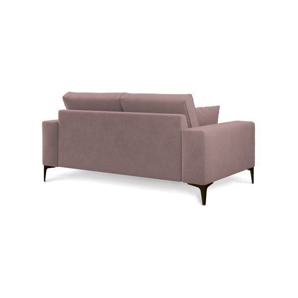 Cosmopolitan Design Dvosedežna zofa Lugano prašno rožnate barve-image-3