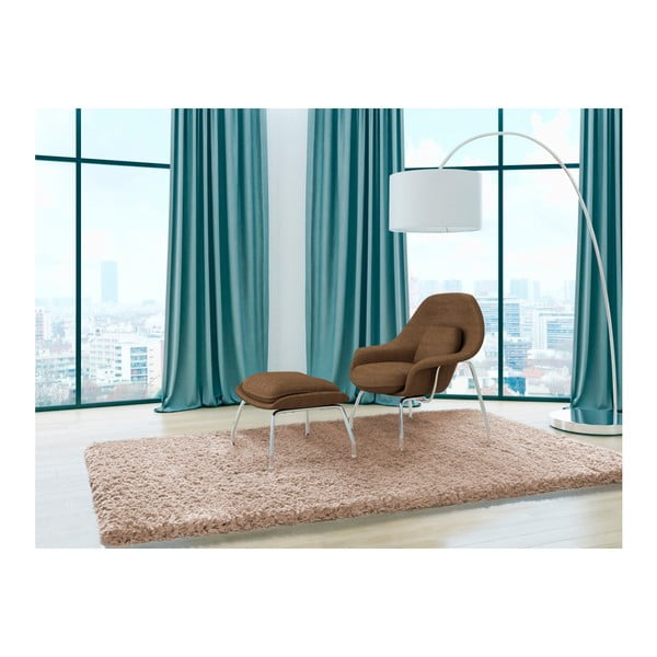 Bež preproga Universal Floki Liso, 140 x 200 cm-image-1