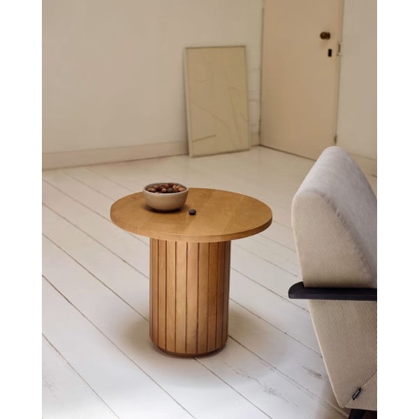 Okrogla mizica iz mangovega lesa ø 60 cm Licia - Kave Home-image-1