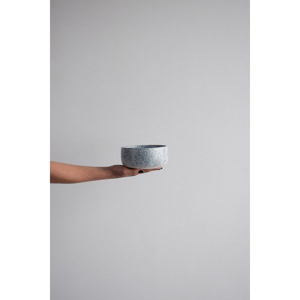 Bela-črna kamnita posoda ÅOOMI Mess, ø 15 cm-image-2